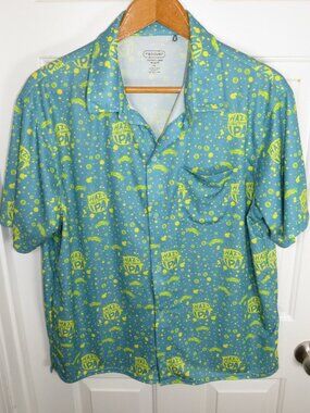Sierra Nevada Hazy Little Thing IPA X Recover Sports Button Down Shirt Mens 2XL